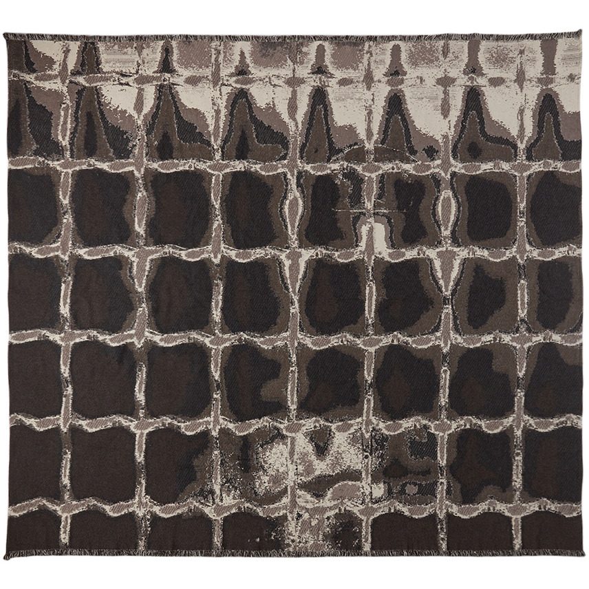 Serapis Brown Grid Blanket