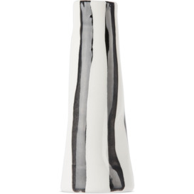 Rhea Kalo Black & White Medium Squiggly Stem Vase