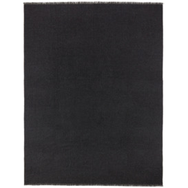 L'OBJET Black & Off-White Double Face Throw