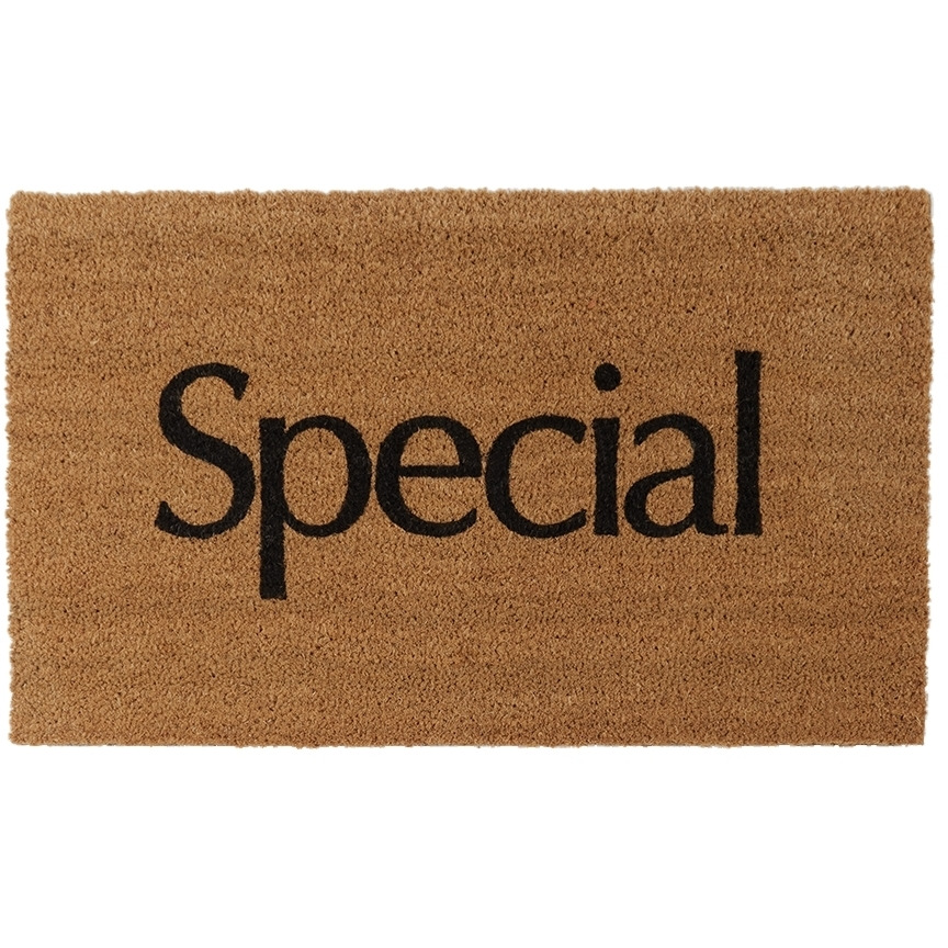 More Joy SSENSE Exclusive Brown 'Special' Door Mat - image 1