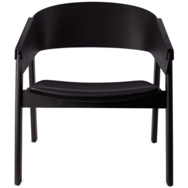 Muuto Black Leather Cover Lounge Chair - thumbnail 1