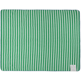 SUNNEI SSENSE Exclusive Green Striped Blanket