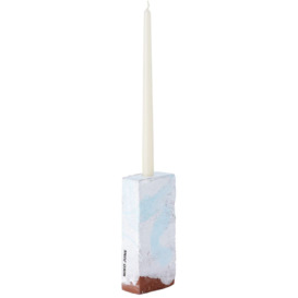 NIKO JUNE Blue & White 'A Single Brick' Candle Holder - thumbnail 2