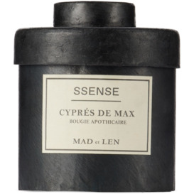 MAD et LEN SSENSE Exclusive Black Small Cyprés de Max Candle