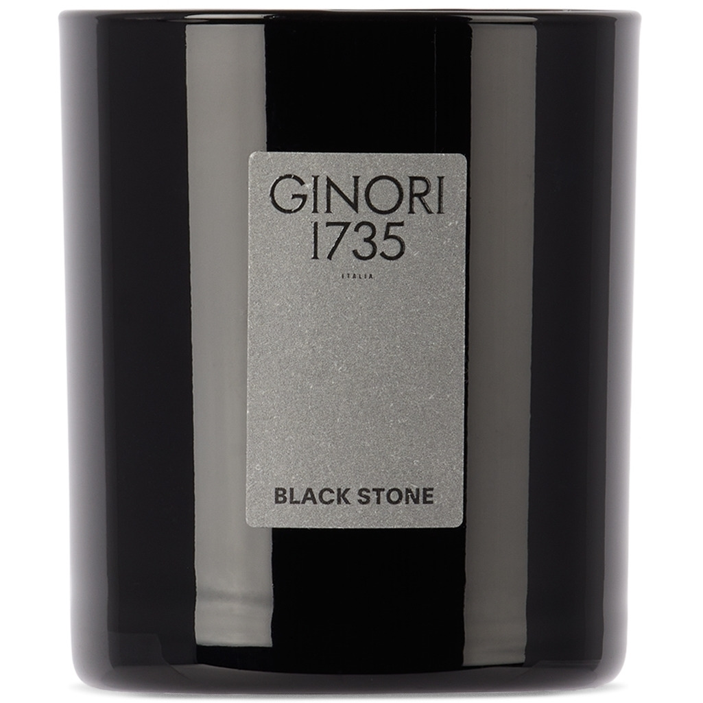 Ginori 1735 Black Stone Refill Candle, 190 g - image 1