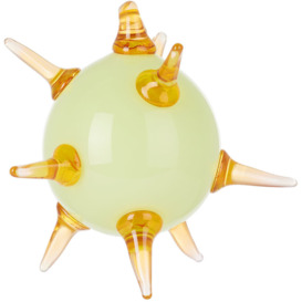 Sticky Glass SSENSE Exclusive Green & Orange Spiky Ornament - thumbnail 1