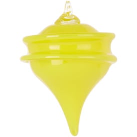 Sticky Glass Yellow Deflated Ornament - thumbnail 1