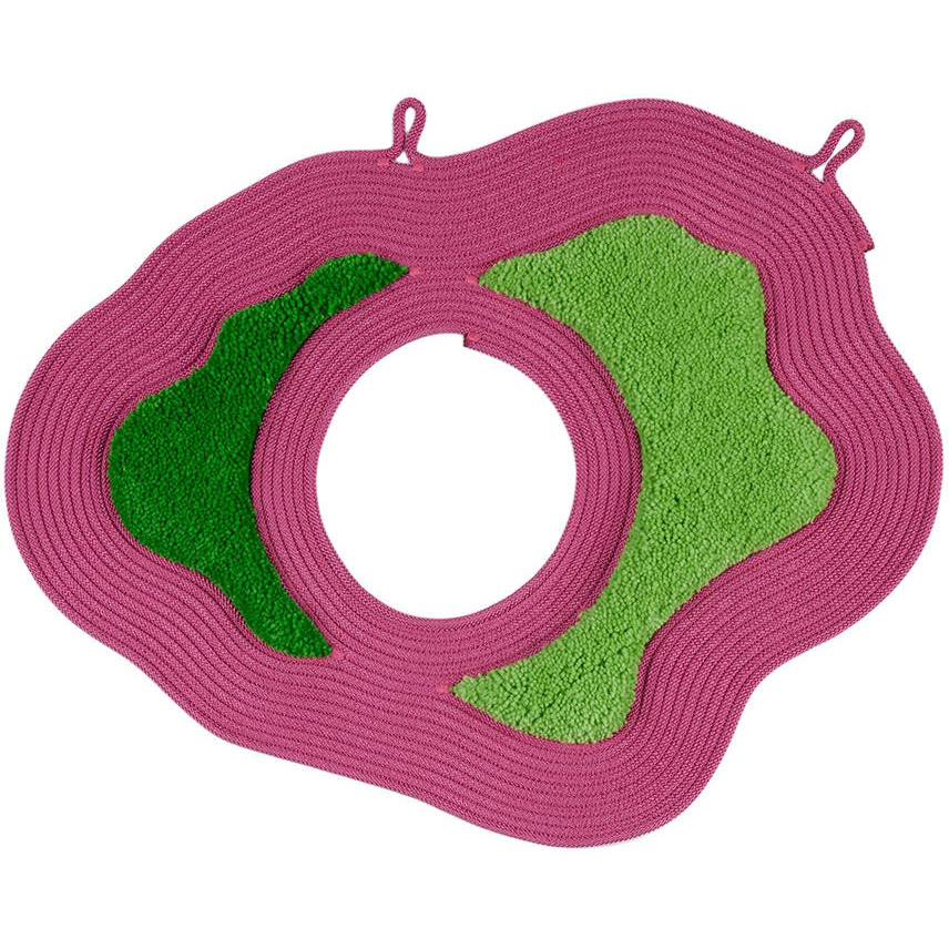 Ugly Rugly SSENSE Exclusive Pink & Green Amoeba Wreath - image 1