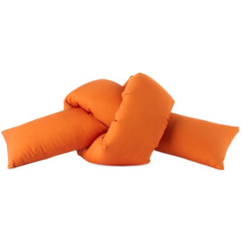 JIU JIE SSENSE Exclusive Orange Baby Knot Cushion - thumbnail 1
