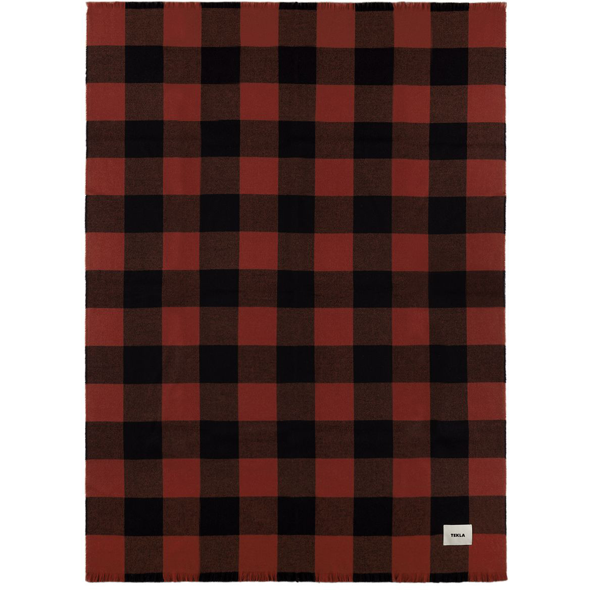 Tekla Red & Black Gingham Blanket - image 1