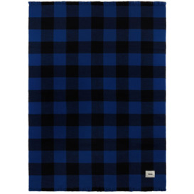 Tekla Blue & Black Gingham Blanket - thumbnail 1