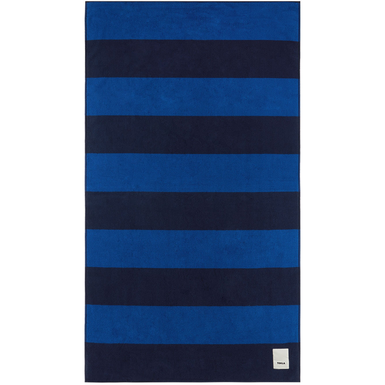 Tekla Navy Block Stripes Beach Towel - image 1