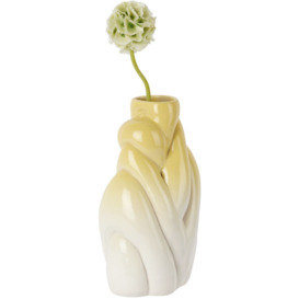 Polymorf SSENSE Exclusive White & Yellow Bubbler Vase - thumbnail 2