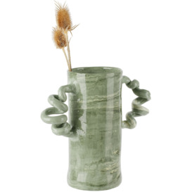 Harlie Brown Studio Green Marble Wiggle Vase - thumbnail 2