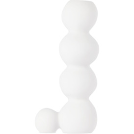 Tina Frey Designs White Bubble Tall Candle Holder