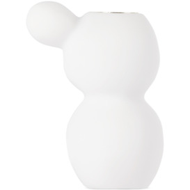 Tina Frey Designs White Bubble Small Three Candle Holder