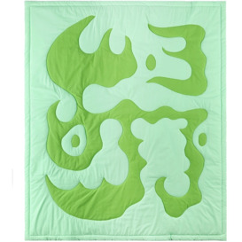 Claire Duport Green Large Form I Blanket