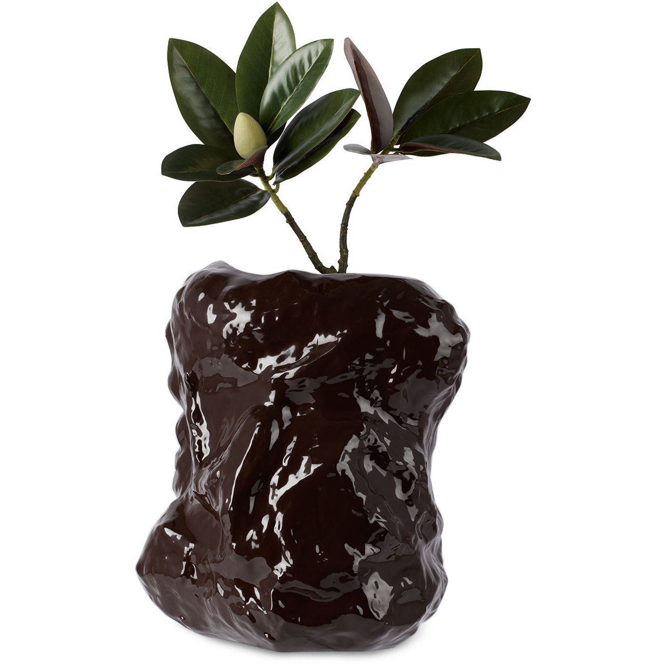 ferm LIVING Brown Tuck Vase - image 1