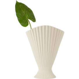 ferm LIVING Off-White Fountain Vase - thumbnail 1