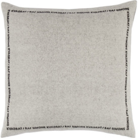 Kvadrat/Raf Simons Off-White Double Face Wool Cushion