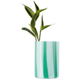 SUNNEI Blue & Green Murano Glass Vase