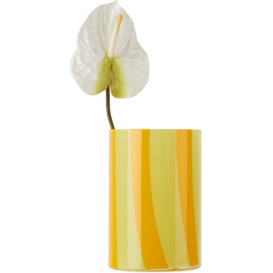 SUNNEI Yellow & Orange Murano Glass Vase - thumbnail 1
