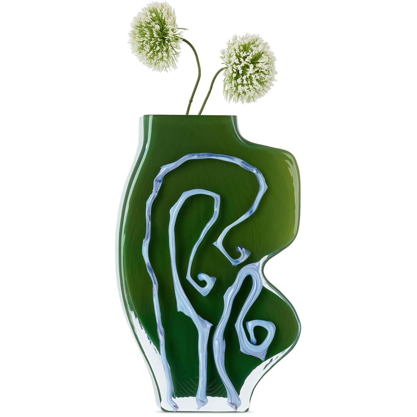 Silje Lindrup SSENSE Exclusive Green & Purple Large Vase - image 1