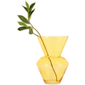 POLSPOTTEN Yellow Fat Neck Vase