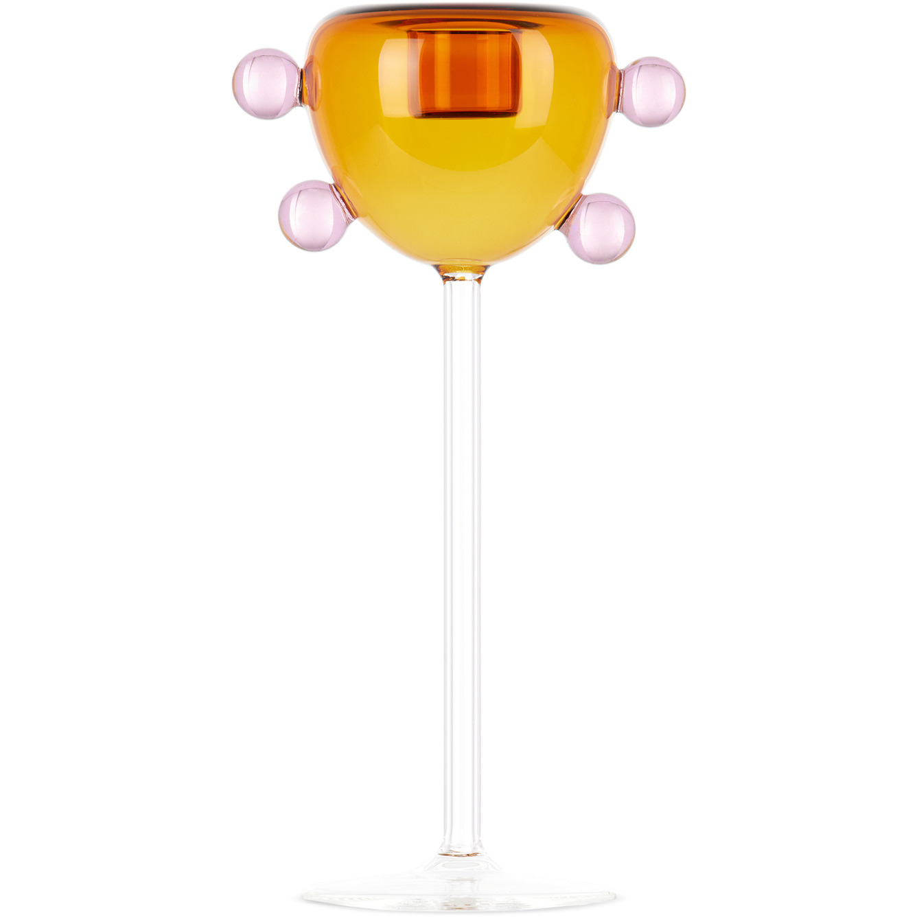Maison Balzac Orange & Pink Grand Pompom Candle Holder - image 1