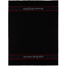 Alexander McQueen Black & Red Selvedge Beach Towel