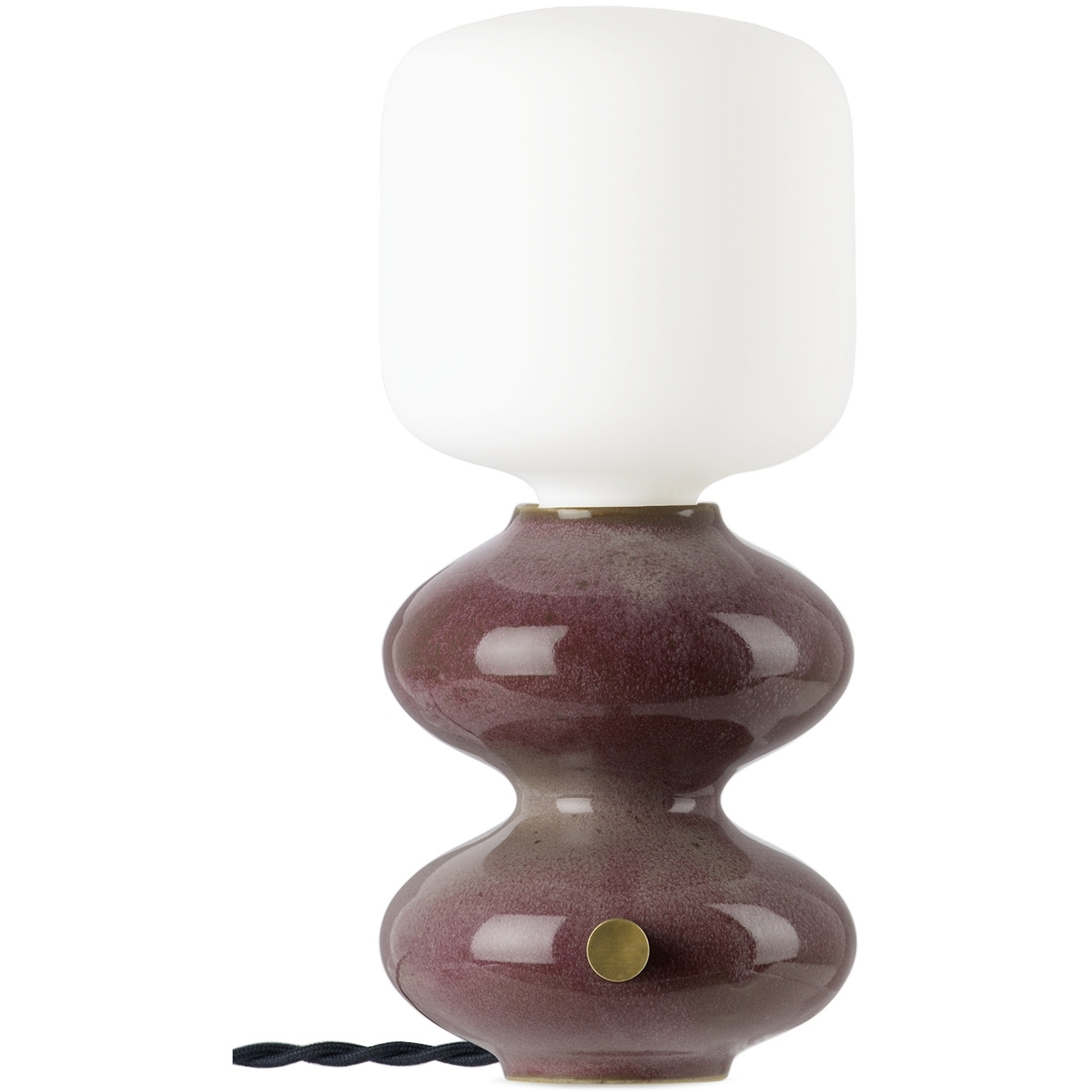 Forma Rosa Studio Burgundy Mini Wave Form Table Lamp - image 1