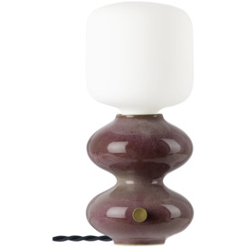 Forma Rosa Studio Burgundy Mini Wave Form Table Lamp