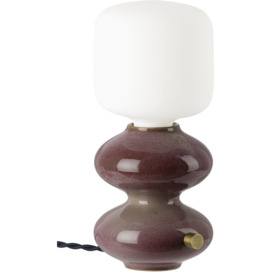 Forma Rosa Studio Burgundy Mini Wave Form Table Lamp - thumbnail 2