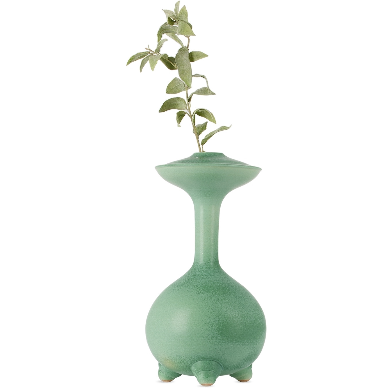 Daniel Cavey Green Footed 22 Vase - image 1