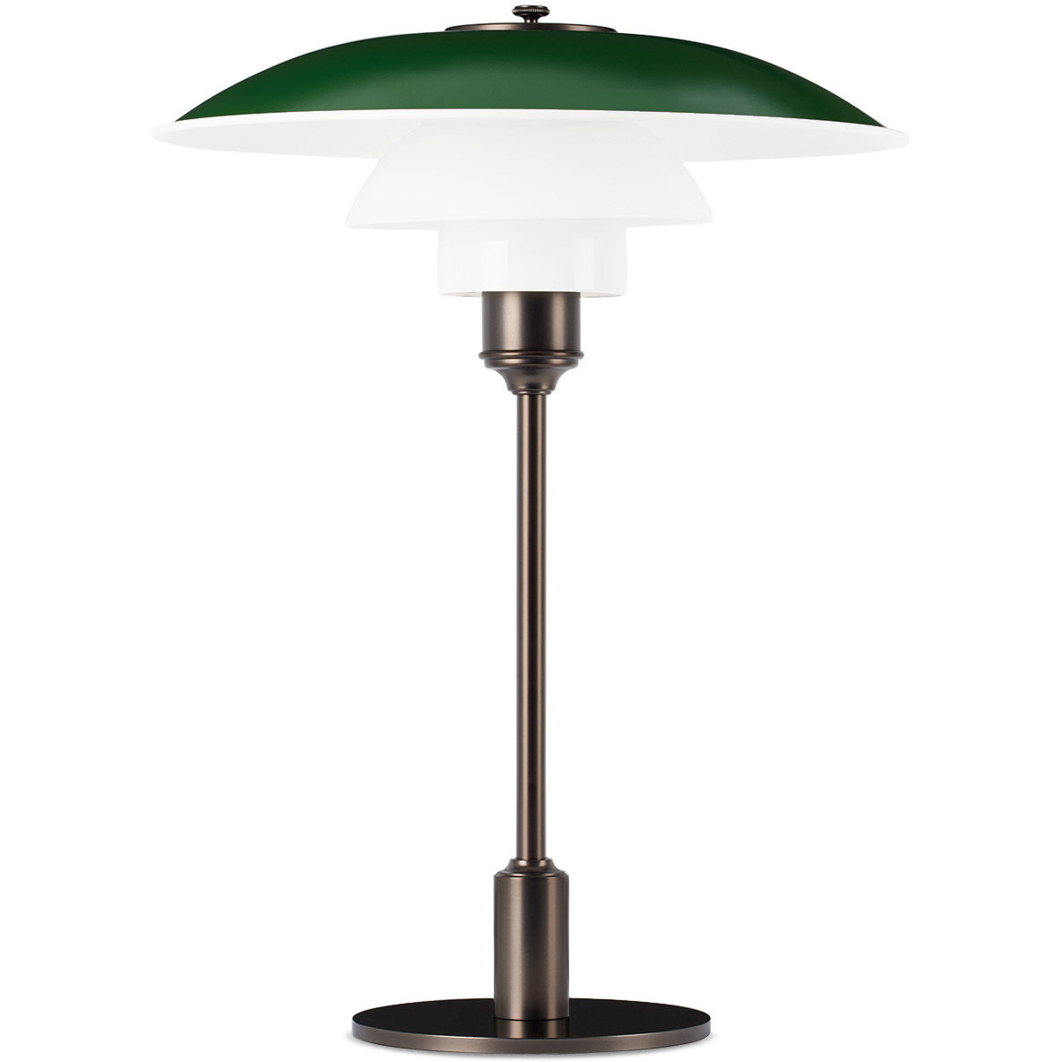 Louis Poulsen Green 3½-2½ Glass Table Lamp - image 1