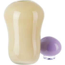 Helle Mardahl Purple & Off-White Bon Bon Mega Vase - thumbnail 2