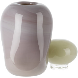 Helle Mardahl Off-White & Purple Bon Bon Medi Vase - thumbnail 2