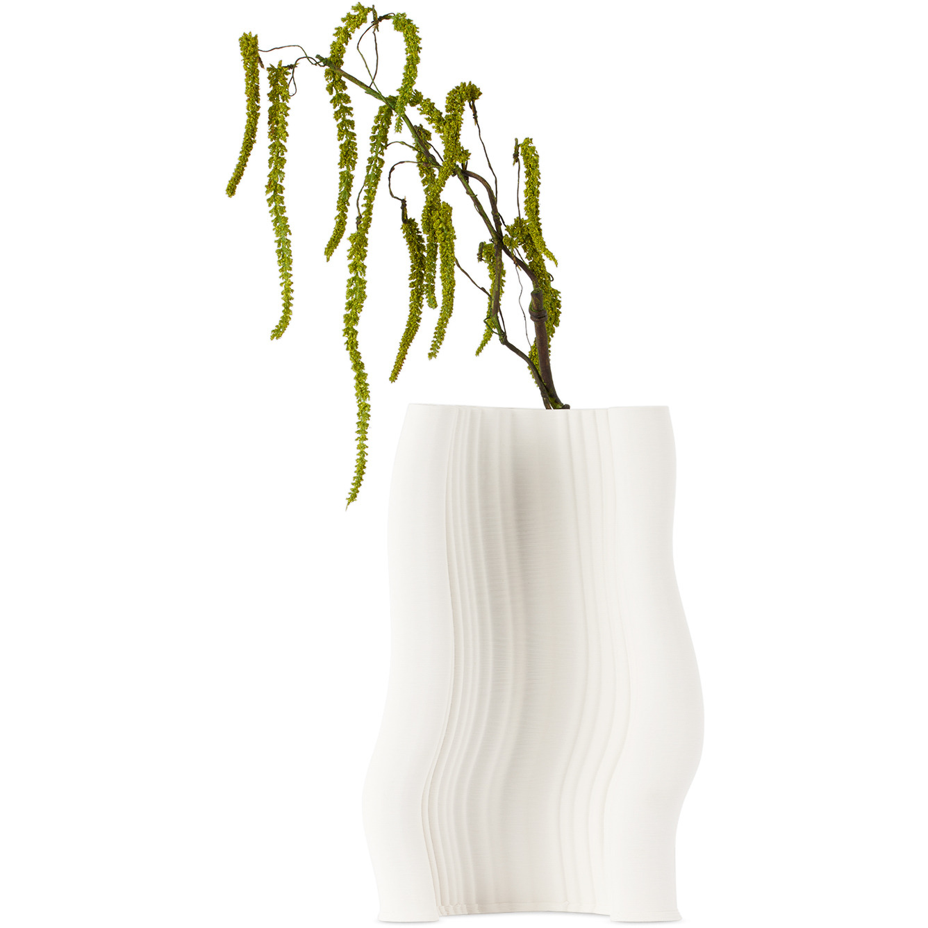 ferm LIVING Off-White Large Moire Vase - image 1