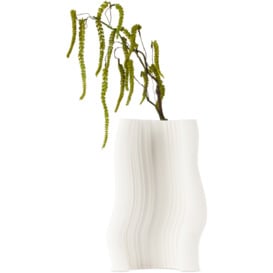 ferm LIVING Off-White Large Moire Vase - thumbnail 1