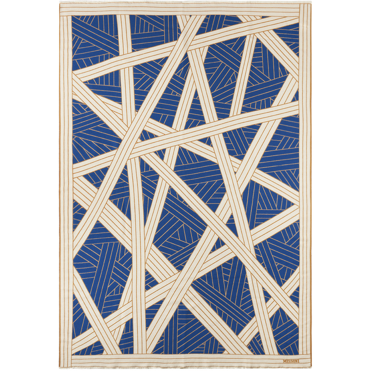 Missoni Blue & White Nastri Blanket - image 1