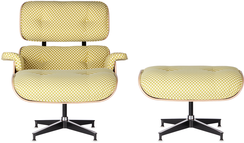 Herman Miller® Green Leather Eames Lounge Chair Ottoman by