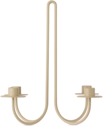ferm LIVING Beige Sway Candelabra - thumbnail 1