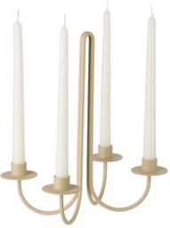 ferm LIVING Beige Sway Candelabra - thumbnail 2