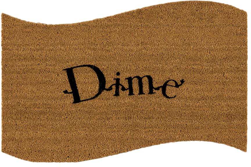 Dime Brown Dime Friends Welcome Mat by SSENSE | ufurnish.com