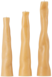 HANDS Yellow Wobble Candle Set - thumbnail 1