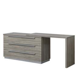 Kroma 3 Drawer Cabinet - Toilette 3 Drawer Dresser Venetian Grey - Venetian Grey