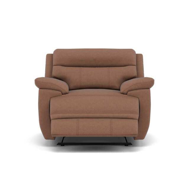 Tranquil Recliner Armchair - Power Recliner Chair Fabric - Power Recliner with USB - BFA-BLJ-04 TOBACCO - image 1