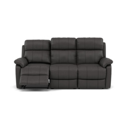 Fara 3 Seater Recliner Sofa - 3 Seater with 2 Power Recliners Cat 25S - Power Recliner with USB - NCS-180E SLATE GREY - thumbnail 1