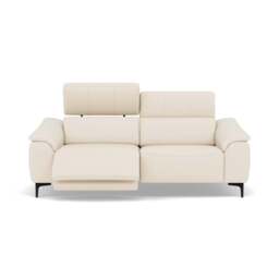 Nicoletti La Scala 3 Seater Sofa Power Recliner Lumbar Support - 3 Seater Sofa Power Recl Lumber Support CB Torello - Power With Power Headrest Footrest Lumbar & USB - Torello PS Bianco 93