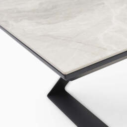 Romany Coffee Table - Coffee Table Light Grey Ceramic / Dark Grey - thumbnail 6